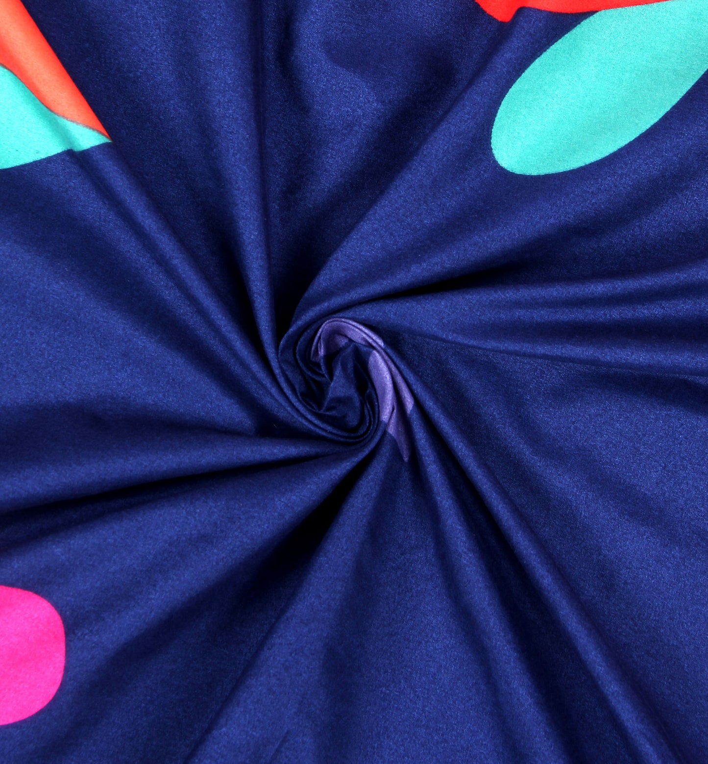 Blue Heart Double Bedsheet with 2 Pillow Covers